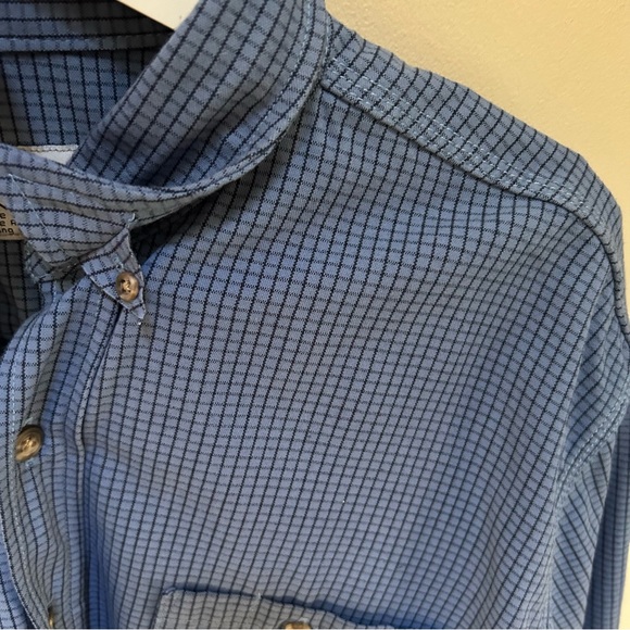 Tyndale ~Flame Resistant Cat 2 Check Button Down Work Shirt in XL Long - Picture 3 of 13